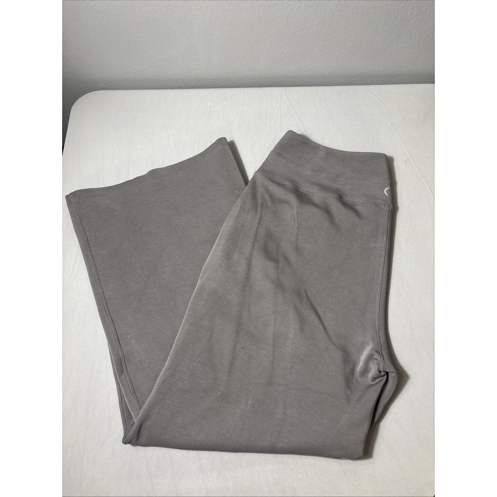Zyia Active Women Serenity Wide Leg Pants Gray XXXL (3XL) Modal Comfort Soft